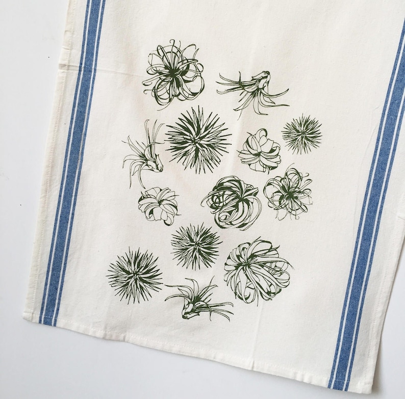 Luftpflanzen Muster Handtuch Bild 4