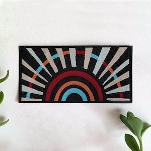 Black Sunbow - Woven Iron-on Patch