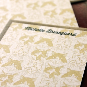 Set de 10 notas planas personalizadas- Catmouflage