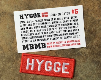 Hygge- Iron on Patch