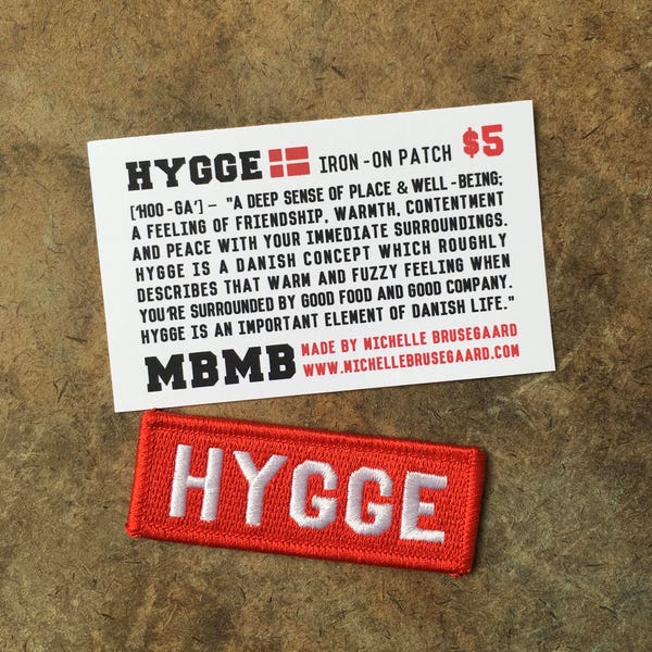 Hygge- Iron on Patch