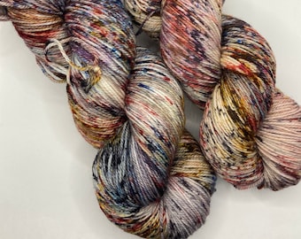Riker Star Trek Hand Dyed Sock Yarn: Superwash Merino Nylon Yarn