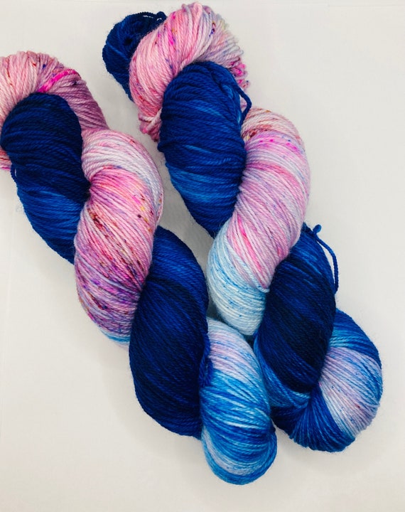 Dr. Crusher Hand Dyed Yarn: Star Trek TNG Speckled Sock Yarn