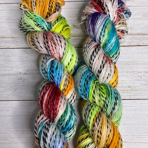 Hand Dyed Yarn |  Sock Yarn | Zebra Yarn | Superwash Yarn | Color Outside the Lines | Fingering weight yarn | Merino Wool Yarn | Nylon Yarn