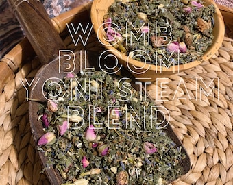Organic Herbal Yoni Steam Blend: Fertility Support, Womb Bloom (1 oz)