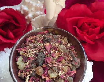 APHRODESIA LOVE TEMPLE Herbal Incense herbs and resins loose blend lovers passion venus aphrodite offering