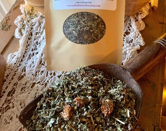 WOMB BLOOM Herbal Tea fertility support blend one ounce 1 oz  womens herbs wise woman organic and vegan