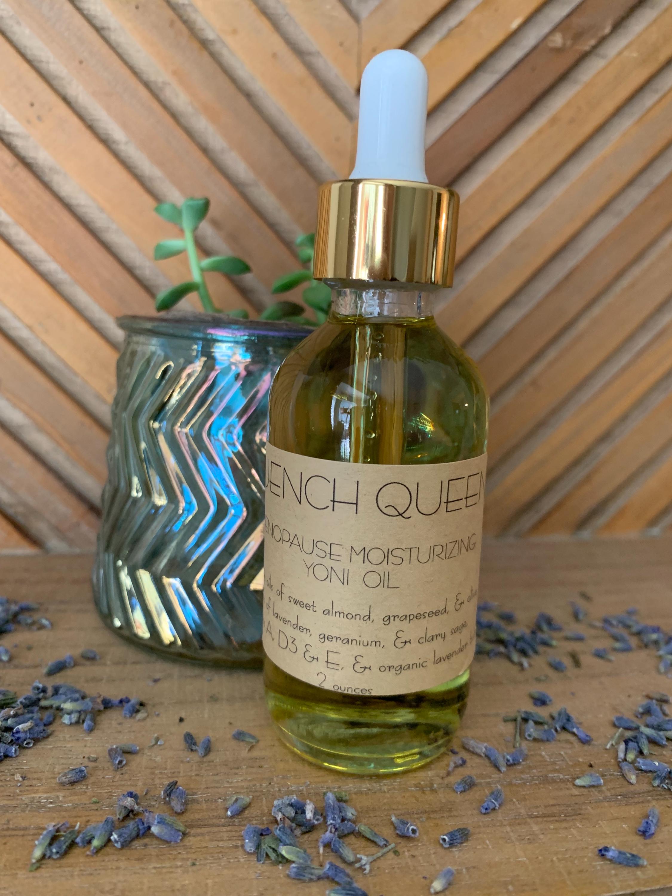 QUENCH QUEEN Yoni Body Massage Oil 2 ounces / moisturizing balancing oil for perimenopause menopause