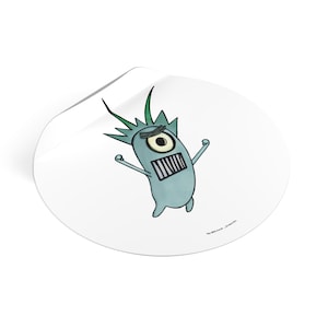 Ween Boognish Sponge Sticker – Custom, Circle Ween and Cartoon Inspired Artwork, Vinyl Decal, Gift for Fans of the band Ween