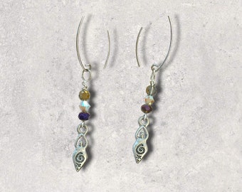 Spiral Goddess earrings