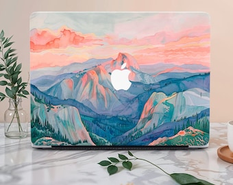 Mountain Art Draw Macbook Case Laptop Cover For Mac 16 15 14 13 12 11 Inch for Macbook Air 15/13/11 Pro 13/14/15/16 M1 M2 M3 New 2022 2024