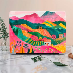 Beautiful Village MacBook Case for MacBook Pro 16 Mac Air 13, Custom Macbook Pro 13 14 15 , Macbook M2 MacBook Air 15 Case Laptop Cover