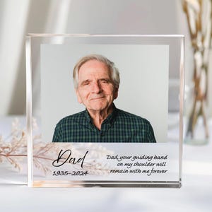 Personalised Photo Gift, Family Custom Photo Print, Personalised Decor, Acrylic Clear Block, Token Gift, Desk Photo, Sentimental Gift
