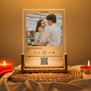 Custom Acrylic Music Plaque Song Plaque - Personalized Album Cover Music Plaque - Anniversary Gifts for Her & Him