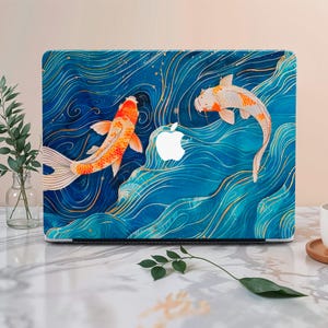 Wellen und Fische MacBook Hard Case MacBook Pro 13 14 16 Hülle MacBook Air 15 11 13 2018-2023 12 Pro Retina 13 2019 Pro 15 13 Laptop Hülle
