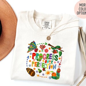 Progress Over Perfection Shirt, Teacher Shirts, Gift for Teacher, Teacher Appreciation, Inspirational Teacher Tee, Back to School Shirt
