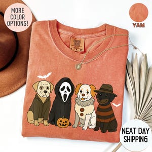 Comfort Colors® Halloween T-Shirt, Сute Ghost Dog, Halloween Shirt, Ghost T-shirt, Dog Lovers T-Shirt, Halloween Dog T-shirt, Spooky Season