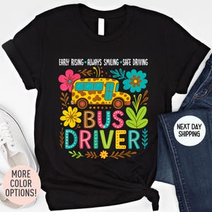 School Bus Shirt, Bus Driver T Shirt, School Bus Driver, Bus Driver Gift, Back To School T-Shirt, Gift for Bus Driver, Back to School Gift