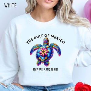 Gulf of Mexico Stay Salty and Resist Shirt, Gulf Coast Pride Shirt, Mexico Beach Shirt, Mexico Resist Shirt, Turtle Gulf of America Shirt