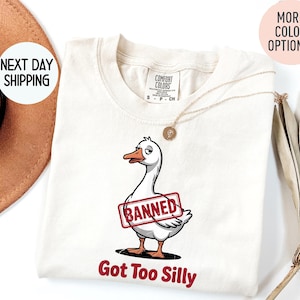 Comfort Colors® Silly Goose Shirt, Got Too Silly Shirt, Goose Tee, Silly Goose Shirt, Funny Shirt Gift, Silly Goose Gift, Funny Goose Outfit