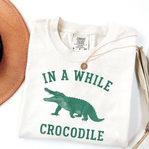 In A While Crocodile T-Shirt, Last Day of School Tee, End of Year Comfort Colors® Teacher TShirt, Teacher Summer Gift, Teacher Gift