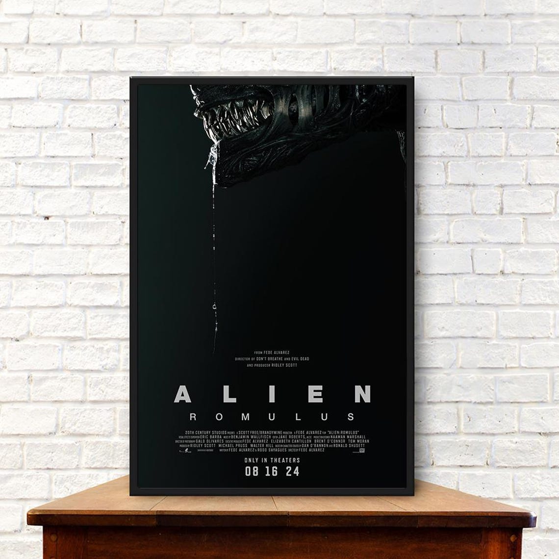 Alien Romulus 2024 Movie Poster for Home Living Wall Art Birthday Gift ...
