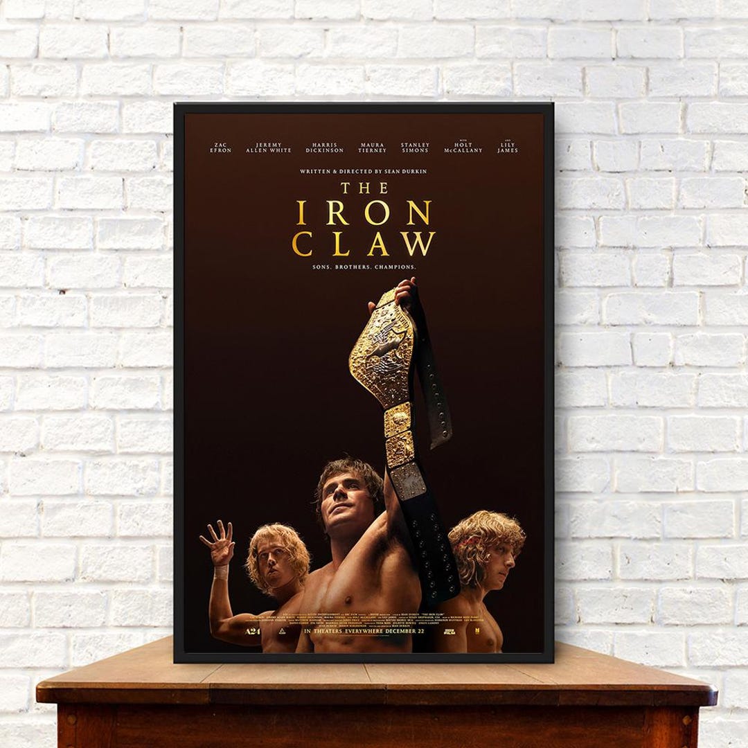 the-iron-claw-movie-poster-zac-efron-for-home-living-wall-art-birthday