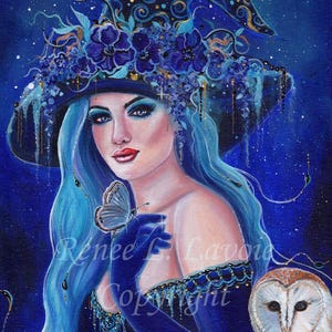 Halloween Witch , Choose Your Style, Fantasy Art Print by Renee L ...