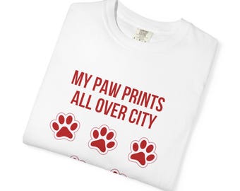 Dog Lover Shirt, Paw Print Graphic Tee, Pet Lover Shirt, Dog Mom Gift
