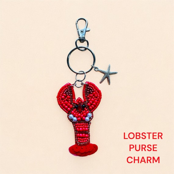Purse Charm Lobster Charm For Your Bag Lobster Charm For Backpack Cute Lobster Charm Starfish Charm lobster vibes lobster gift
