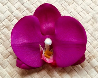 Fuchsia Orchid Hair Clip Beach Hair Vacation Hair Vacation Wedding Bridal Hair Bridal Party Hair Bride Beach wedding Bachelorette Party