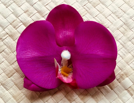 Hair Clip Fuchsia Orchid Hair Clip Beach Hair Vacation Hair Vacation Wedding Bridal Hair Bridal Party Hair Bride Beach wedding Bachelorette