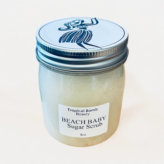 Beach Baby Sugar Scrub Exfoliation And Smooth Skin get Beach and Pool Ready Summer Beautiful Skin