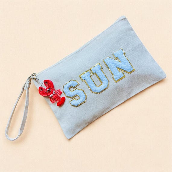 Cosmetic Bag Sun Bag With Zipper Cute Lobster Purse Charm Bag For Holding all Your Beauty Products Sun Travel Bag Electronics Carrier Bag