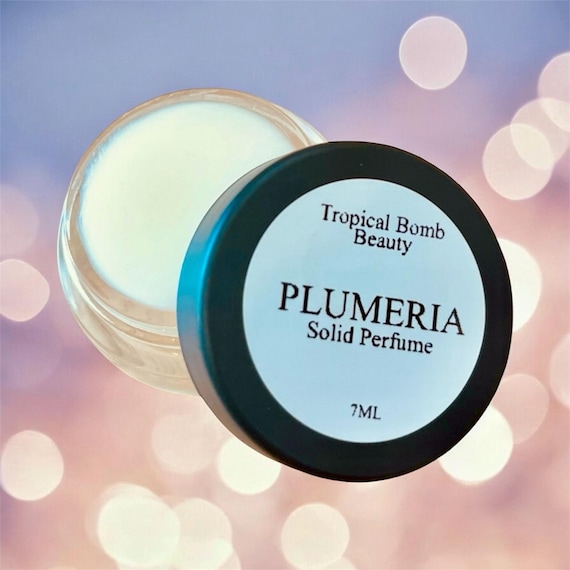 Plumeria Solid Perfume Smells Like Fresh Picked Plumeria Flowers White Fragrant Flowers Perfect Gift for Her