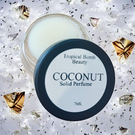Coconut Solid Perfume|Solid Fragrance Coconut Balm|Travel Jar Perfume|Perfume For Her|Handmade Gifts For All