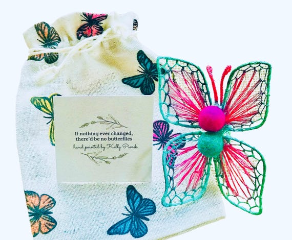 Gift Set Butterfly Bag And Card If nothing ever changed, there’d be no butterflies
