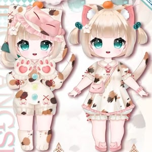 Chibi Vtuber Model | Premade Vtuber Model | Live2D Model | Fully Rigged | Ready to use