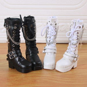 BJD Doll Shoes: Leather Boots for 1/3 & 1/4 SD MDD Dolls