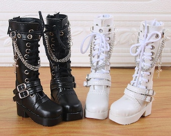 BJD Doll Shoes: Leather Boots for 1/3 & 1/4 SD MDD Dolls