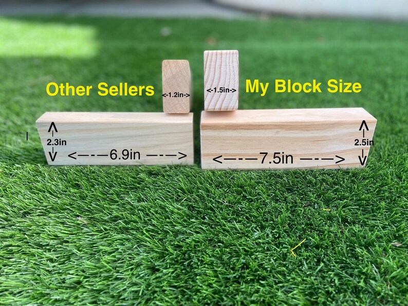 Giant Toppling Blocks Game: 45 Wood Timbers, Lawn & Yard Fun - Etsy