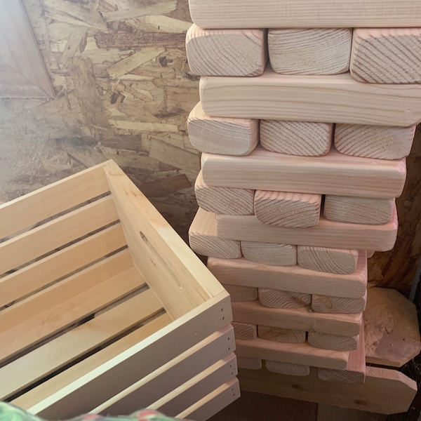 Giant Outdoor Jenga Game Etsy
