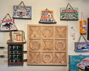 Giant Handmade Wood Tic-Tac-Toe Game: 3ft x 3ft