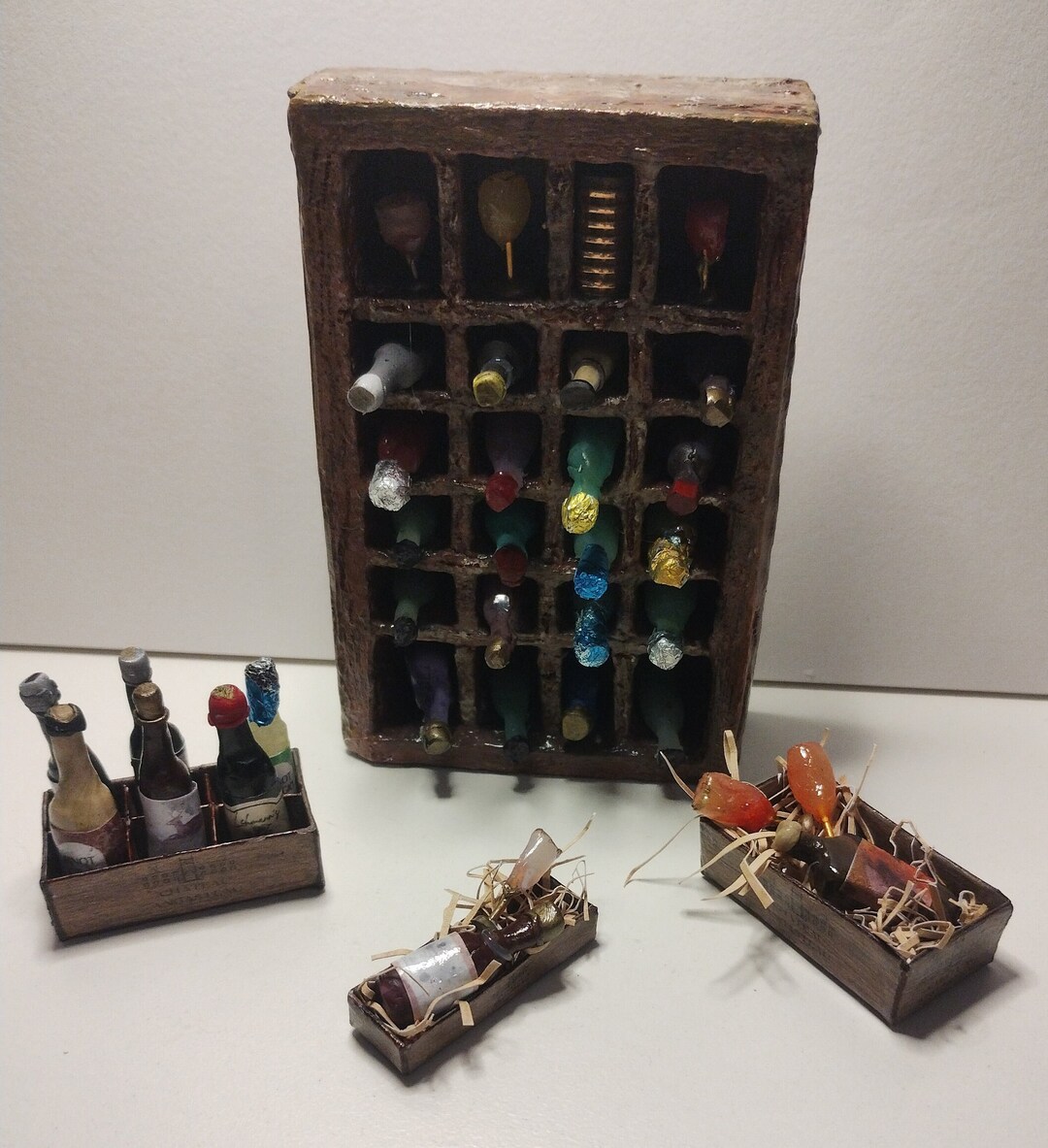 1:12 Miniature Wine Rack, Boxes and Wine Labels (digital Download) - Etsy