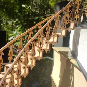 1:12 Dollhouse MDF Adjustable Curved Staircase - Digital Download for Laser Cutting