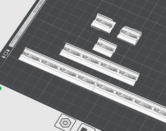 1:12 Dollhouse Cornice / Coving - STL files for 3D filament printer