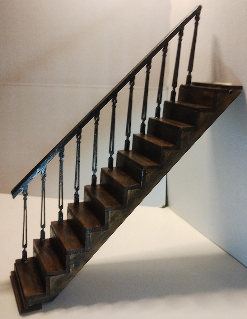 1:12 Doll House Adjustable Staircase - Digital Download - Etsy