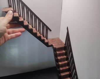 Generic Miniatuur Poppenhuis Trappen Schattige Houten Berken Ambachten
