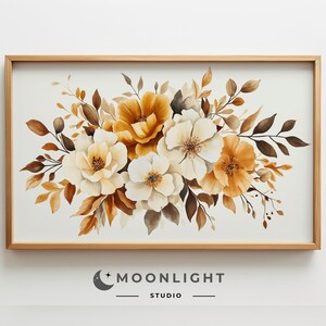 Wildblumenrahmen TV Kunst, Frühling Blumen TV Kunst, Blumen Malerei, Blumen Ölgemälde, Frühling Botanischer Bildschirmschoner