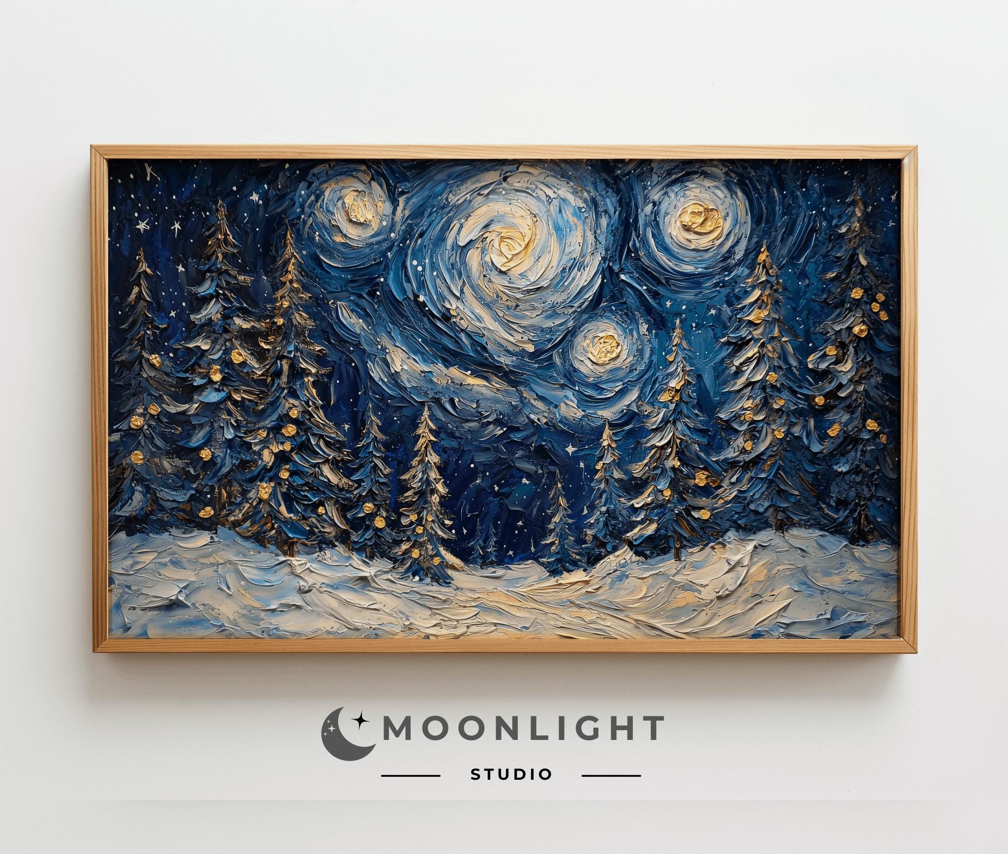 Starry night studio - Etsy België, image size:2050x1737